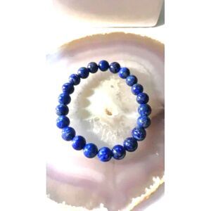 Lapis Lazuli Beaded Stretch Bracelet